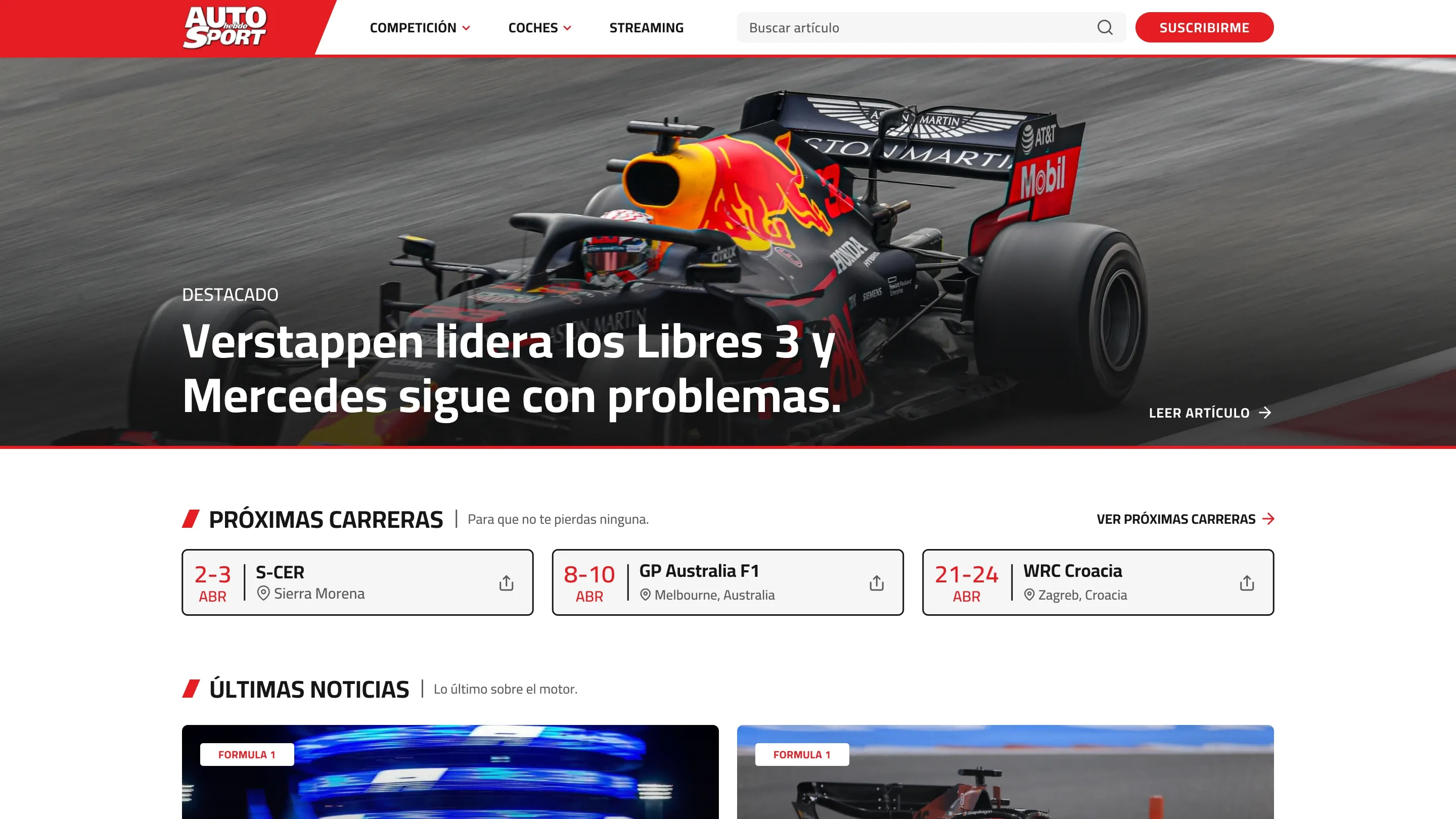 Portada del proyecto - AutoHebdo Sport